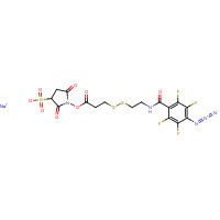 220446-74-2 sodium;1-[3-[2-[(4-azido-2,3,5,6-tetrafluorobenzoyl)amino]ethyldisulfanyl]propanoyloxy]-2,5-dioxopyrrolidine-3-sulfonate chemical structure