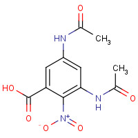 54002-29-8 3,5-diacetamido-2-nitrobenzoic acid chemical structure