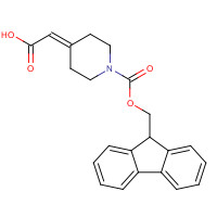 885274-82-8 2-[1-(9H-fluoren-9-ylmethoxycarbonyl)piperidin-4-ylidene]acetic acid chemical structure