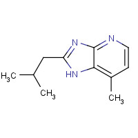 133240-17-2 7-methyl-2-(2-methylpropyl)-1H-imidazo[4,5-b]pyridine chemical structure
