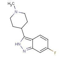 98294-99-6 6-fluoro-3-(1-methylpiperidin-4-yl)-2H-indazole chemical structure
