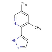 1353762-17-0 3,5-dimethyl-2-(1H-pyrazol-5-yl)pyridine chemical structure