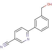 1349708-67-3 6-[3-(hydroxymethyl)phenyl]pyridine-3-carbonitrile chemical structure