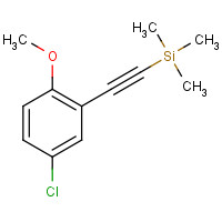847267-25-8 2-(5-chloro-2-methoxyphenyl)ethynyl-trimethylsilane chemical structure