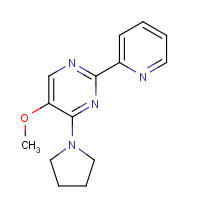 338772-40-0 5-methoxy-2-pyridin-2-yl-4-pyrrolidin-1-ylpyrimidine chemical structure