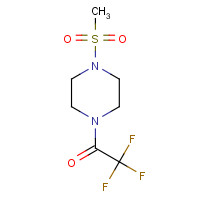 1027258-48-5 2,2,2-trifluoro-1-(4-methylsulfonylpiperazin-1-yl)ethanone chemical structure