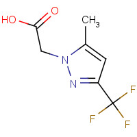 345637-71-0 2-[5-methyl-3-(trifluoromethyl)pyrazol-1-yl]acetic acid chemical structure