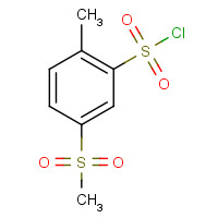 2224-67-1 2-methyl-5-methylsulfonylbenzenesulfonyl chloride chemical structure