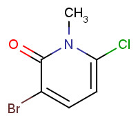 960299-32-5 3-bromo-6-chloro-1-methylpyridin-2-one chemical structure