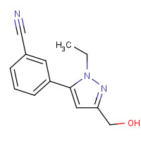 777952-88-2 3-[2-ethyl-5-(hydroxymethyl)pyrazol-3-yl]benzonitrile chemical structure