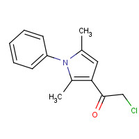 304685-85-6 2-chloro-1-(2,5-dimethyl-1-phenylpyrrol-3-yl)ethanone chemical structure