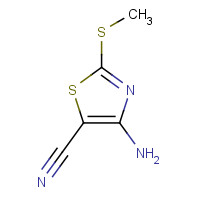 39736-28-2 4-amino-2-methylsulfanyl-1,3-thiazole-5-carbonitrile chemical structure