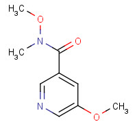 1045855-73-9 N,5-dimethoxy-N-methylpyridine-3-carboxamide chemical structure