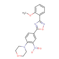 931962-16-2 4-[4-[3-(2-methoxyphenyl)-1,2,4-oxadiazol-5-yl]-2-nitrophenyl]morpholine chemical structure