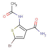 412914-59-1 2-acetamido-5-bromothiophene-3-carboxamide chemical structure