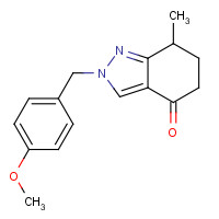 1355249-09-0 2-[(4-methoxyphenyl)methyl]-7-methyl-6,7-dihydro-5H-indazol-4-one chemical structure