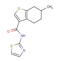 750609-61-1 6-methyl-N-(1,3-thiazol-2-yl)-4,5,6,7-tetrahydro-1-benzothiophene-3-carboxamide chemical structure