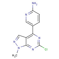 1292902-32-9 5-(6-chloro-1-methylpyrazolo[3,4-d]pyrimidin-4-yl)pyridin-2-amine chemical structure