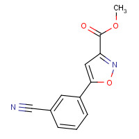 956360-06-8 methyl 5-(3-cyanophenyl)-1,2-oxazole-3-carboxylate chemical structure