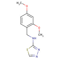 1235406-58-2 N-[(2,4-dimethoxyphenyl)methyl]-1,3,4-thiadiazol-2-amine chemical structure