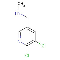 144598-71-0 1-(5,6-dichloropyridin-3-yl)-N-methylmethanamine chemical structure