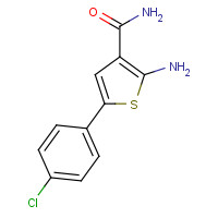 61019-17-8 2-amino-5-(4-chlorophenyl)thiophene-3-carboxamide chemical structure