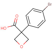 1393585-20-0 3-(4-bromophenyl)oxetane-3-carboxylic acid chemical structure