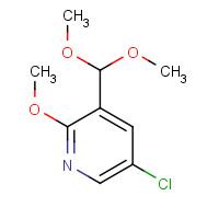 1261365-50-7 5-chloro-3-(dimethoxymethyl)-2-methoxypyridine chemical structure