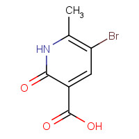 503437-35-2 5-bromo-6-methyl-2-oxo-1H-pyridine-3-carboxylic acid chemical structure