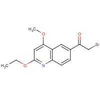 83938-94-7 2-bromo-1-(2-ethoxy-4-methoxyquinolin-6-yl)ethanone chemical structure