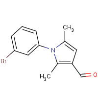 812642-64-1 1-(3-bromophenyl)-2,5-dimethylpyrrole-3-carbaldehyde chemical structure