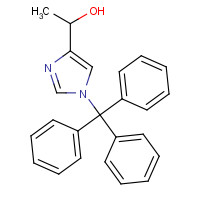 62256-50-2 1-(1-tritylimidazol-4-yl)ethanol chemical structure