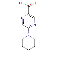 1210707-88-2 5-piperidin-1-ylpyrazine-2-carboxylic acid chemical structure