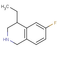 1243817-06-2 4-ethyl-6-fluoro-1,2,3,4-tetrahydroisoquinoline chemical structure