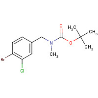 1552310-49-2 tert-butyl N-[(4-bromo-3-chlorophenyl)methyl]-N-methylcarbamate chemical structure