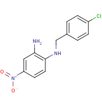27099-29-2 1-N-[(4-chlorophenyl)methyl]-4-nitrobenzene-1,2-diamine chemical structure