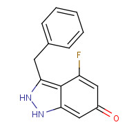 874984-98-2 3-benzyl-4-fluoro-1,2-dihydroindazol-6-one chemical structure