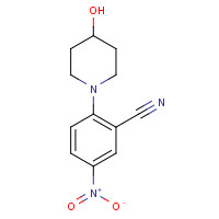 288251-79-6 2-(4-hydroxypiperidin-1-yl)-5-nitrobenzonitrile chemical structure