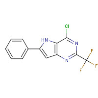 237435-54-0 4-chloro-6-phenyl-2-(trifluoromethyl)-5H-pyrrolo[3,2-d]pyrimidine chemical structure