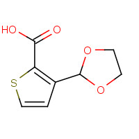 934570-44-2 3-(1,3-dioxolan-2-yl)thiophene-2-carboxylic acid chemical structure