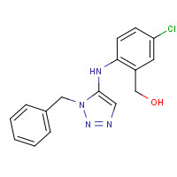 1611444-58-6 [2-[(3-benzyltriazol-4-yl)amino]-5-chlorophenyl]methanol chemical structure