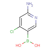 1225228-21-6 (6-amino-4-chloropyridin-3-yl)boronic acid chemical structure