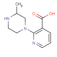 889957-87-3 2-(3-methylpiperazin-1-yl)pyridine-3-carboxylic acid chemical structure