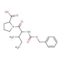 13211-37-5 1-[3-methyl-2-(phenylmethoxycarbonylamino)pentanoyl]pyrrolidine-2-carboxylic acid chemical structure