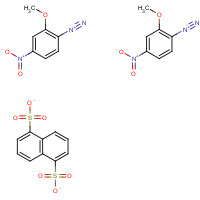 61925-55-1 2-methoxy-4-nitrobenzenediazonium;naphthalene-1,5-disulfonate chemical structure