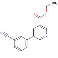 864685-41-6 ethyl 5-(3-cyanophenyl)pyridine-3-carboxylate chemical structure