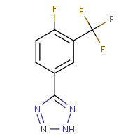 1261268-98-7 5-[4-fluoro-3-(trifluoromethyl)phenyl]-2H-tetrazole chemical structure