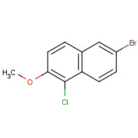 92455-04-4 6-bromo-1-chloro-2-methoxynaphthalene chemical structure