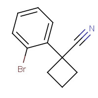 28049-62-9 1-(2-bromophenyl)cyclobutane-1-carbonitrile chemical structure