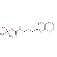 227751-86-2 tert-butyl N-[3-(5,6,7,8-tetrahydro-1,8-naphthyridin-2-yl)propyl]carbamate chemical structure